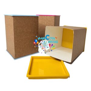 Caixa Quadradinha KRAFT 15x10 -5 unid-Maricota Festas