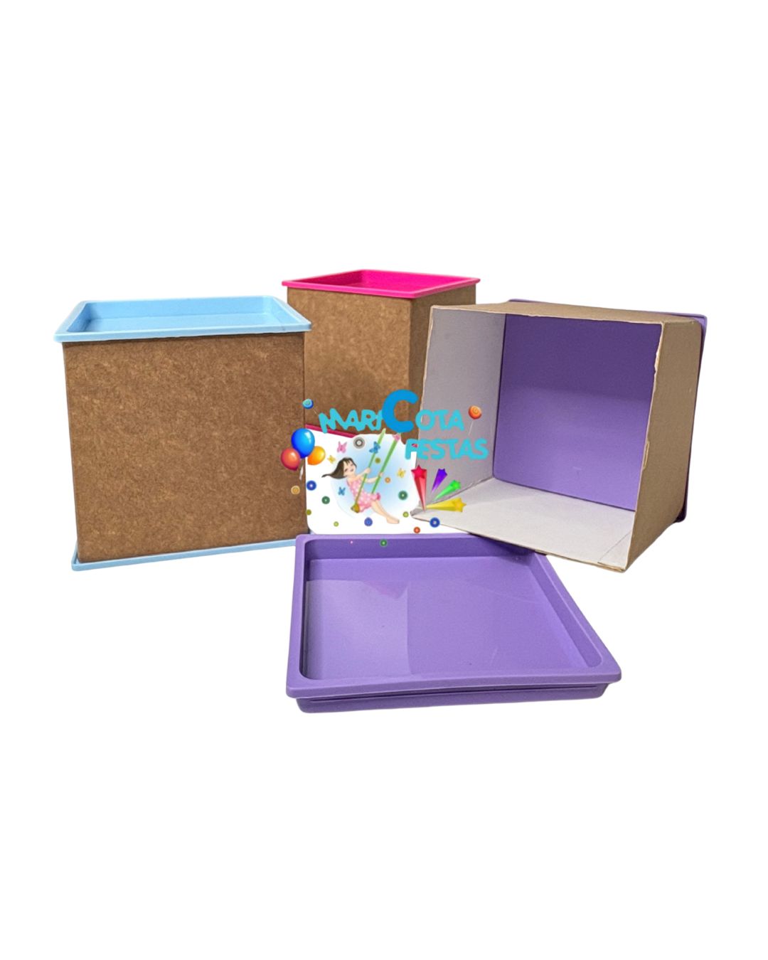 Caixa Quadradinha KRAFT 10×10 – 5 UNID. – Maricota festas